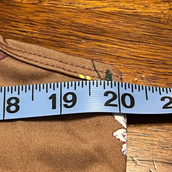 LuLaRoe Dani Maxi Dress Floral Print Sleeveless Brown 3XL New - Picture 7 of 12